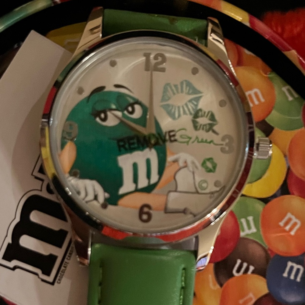 Green m&m Watch -Avon